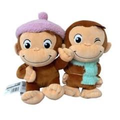 限定値下げ　おさるのジョージ　ぽってりLぬいぐるみ　2種　セット