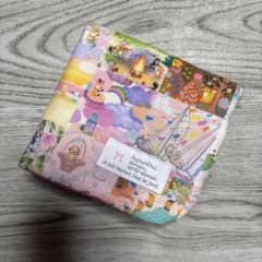 ハンドメイド ガーゼ ハンカチ ユキエモン アニバーサリーパッチワーク