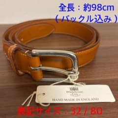 ホワイトハウスコックス レザーベルト ブラウン 32/80 - メルカリ