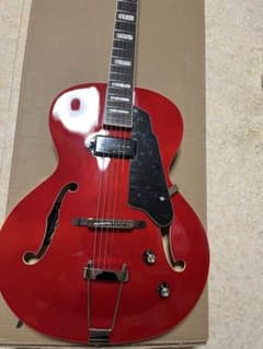 ギター GROTE Jazz Electric Guitar Semi(RED) Amazon | GROTE Jazz Electric Guitar Semi-Hollow Body (Red