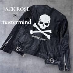 ジャックローズ× mastermind 羊革ライダース　レザージャケット　スカル