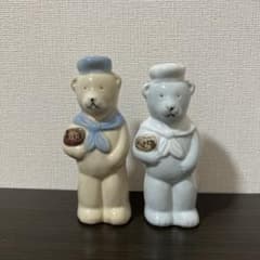 ビンテージ＊くまちゃん塩コショウ入れ、置物のサムネイル