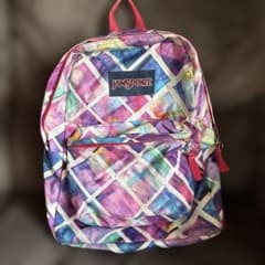 JANSPORT チェック柄リュック - メルカリ