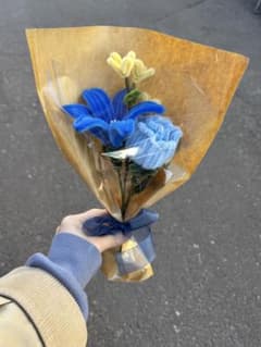 バラとユリのブーケ⭐︎モールフラワーのサムネイル