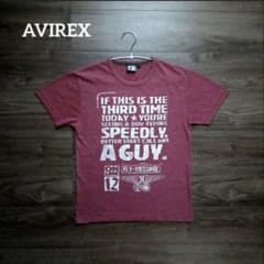 AVIREX Tシャツ レッド M 短丈のサムネイル