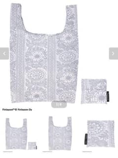 Finlayson エコバッグ 折りたたみ 花柄 グレーのサムネイル