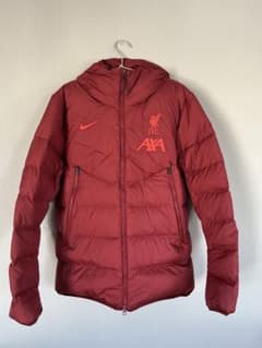 Nike リバプール FC ダウンジャケット チャコールグレー 人気【NIKE】Club puffer jacket ☆ハイカラー ダウンジャケット