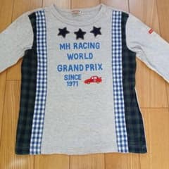 MIKI HOUSE 長袖カットソー レーシングデザイン　値下げ！のサムネイル