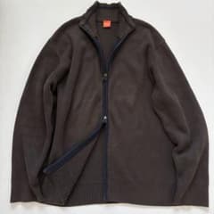 極美品 ヒューゴボス HUGO BOSS メンズ セーター ドライバーズニット 