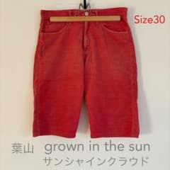 SUNSHINE+CLOUD ハーフパンツ　size0 grown in the sun サンシャインクラウド ハーフパンツ レッド