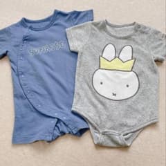 BEAMSminiロンパース&ミッフィーロンパース2枚セットのサムネイル