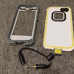 [ニッシー様専用] iPhone5、5s用 防水ケース 専用ヘッドホンコードのサムネイル