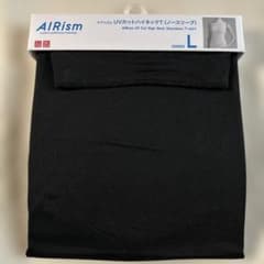 エアリズムUVカットハイネックＴ（ノースリーブ）ブラックLサイズ新品のサムネイル