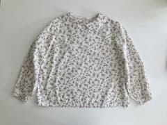 check&stripe リバティ　ハンドメイド　ブラウス　１２０㎝のサムネイル