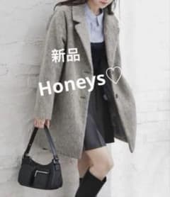 신품 Honeys 체스터 코트 「항균 방취・정전기 경감」테일러드 코트