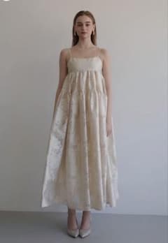 acka jacquard volume camisole dress - メルカリ