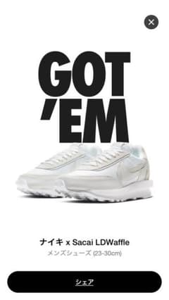 NIKE ×  sacai LDV WAFFLE WHITE 28.5のサムネイル