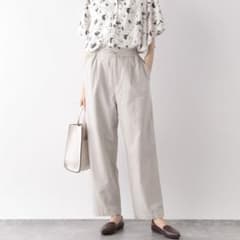 【新品】GLOBAL WORK フレンチリネン混イージーパンツのサムネイル