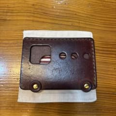 ブラウンレザー スリムカードケースのサムネイル