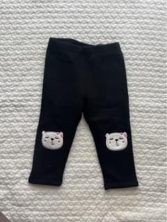 GAP 黒色クマ刺繍レギンス 18-24ヶ月のサムネイル