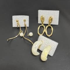 イヤリング　3点セット♡　ゴールドのサムネイル