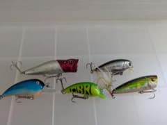 Bass fishing lure set (5 pieces)