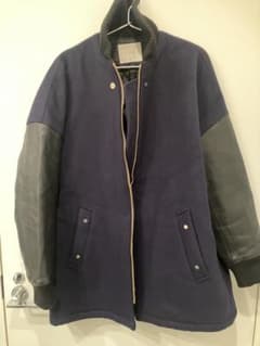 CINOH ネイビー スタジャン ウール/レザー - メルカリ