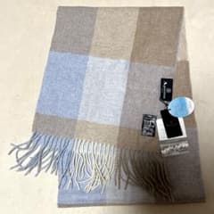 アクアスキュータム タグ付き新品未使用 洗えるカシミヤ製マフラー