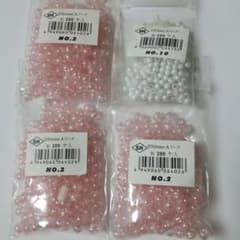 丸ビーズ 4袋セット 4mm 6mm ハンドメイドのサムネイル
