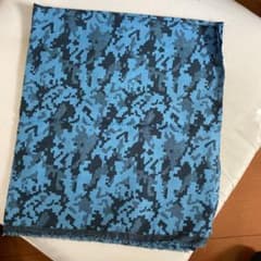 ダブルガーゼ　デジタル迷彩ブルーのサムネイル