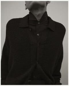 YOKE MESH KNITTED CARDIGAN BARNEYS別注 黒 3 - メルカリ
