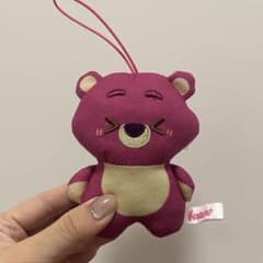 クマのキャラクター ぬいぐるみ ストラップ付きのサムネイル