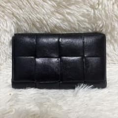 ボッテガヴェネタ 長財布 ラウンドジップ レザー マキシイントレ