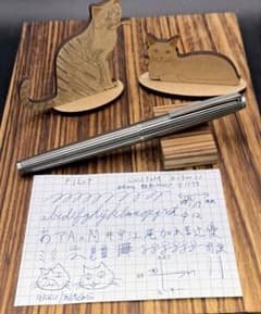Pilot 万年筆 CUSTOM K-500SS 蝕刻ストライプ 18KWG F - メルカリ