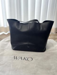 美品 WAKO MANACO トートバッグ ミディアム 黒 - メルカリ