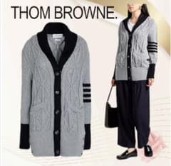 ⚠️特別大特価中⚠️美品 Thom Browne 4BAR ケーブル カーディガンのサムネイル