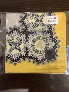 ANNA SUI 花柄ハンカチ イエローのサムネイル