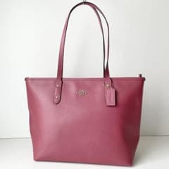ほぼ新品】COACH シティー ジップ トップ トートバッグ A4 肩掛け可能 