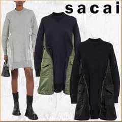 sacai スウェットワンピース - メルカリ