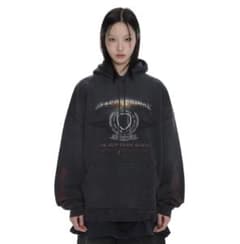 M.P Studiosヴィンテージ加工 袖プリント パーカー 日本別注 Lサイズ 