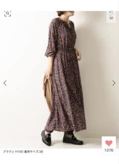 【Spick＆span】Deveaux オーバルドット シャツワンピース美品のサムネイル