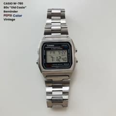 CASIO W-780 80s“Old CASIO” PEPSI Vintage - メルカリ