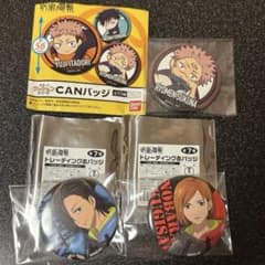 呪術廻戦 ゆるっとクッションシリーズ 宿儺 トレーディング缶バッジ 吉野 釘崎