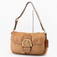 A381【COACH／コーチ】ソーホー　ワンショルダーバッグ　レザー　ブラウン A381【COACH／コーチ】ソーホー ワンショルダーバッグ レザー ブラウン