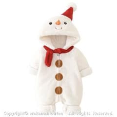 雪だるま ベビー コスチューム ジャンプスーツ クリスマスのサムネイル
