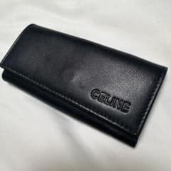 CÉLINE ブラック レザー キーケース 美品】CELINE セリーヌ 4連 キーケース ブラック レザー - メルカリ