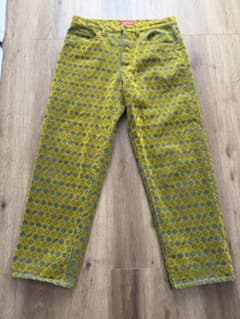 SUPREME Flocked Loose Fit Jean Mustardのサムネイル