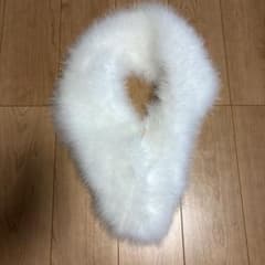 ホワイト ファーショール 着物用　箱付き