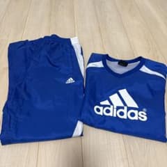 adidas ジャージ上下セット ブルー