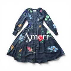 美品☆AMERI VINTAGE 2WAYAMANDA DRESS ネイビーS - メルカリ